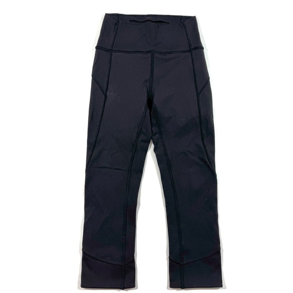 Lululemon In Movement Crop Legging 19 Inch Black Size 2 - Picture 1 of 6